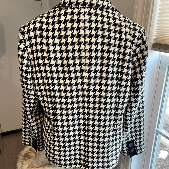 Black and White Blazer Houndstooth Blazer - Picture 6 of 9